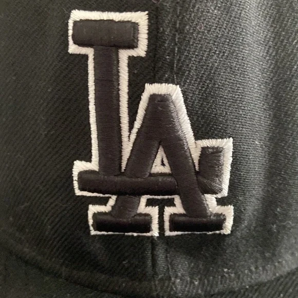 Vintage New Era LA Dodgers Fitted 100% Wool Genuine 59 Fifty MBL Size  7 3/8 - Picture 10 of 11